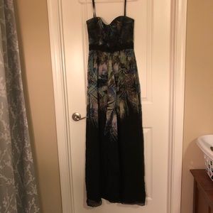 Beautiful long strapless gown